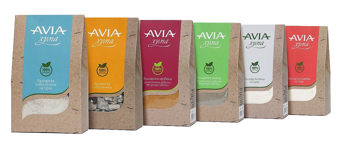 Kosmetické jíly AVIA